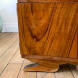 Art Deco veneer bedside table 30s