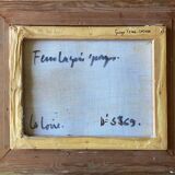 HST painting signed Georges FERRO-LA GREE (born 1941) Landscape of Loire Bréhémont?