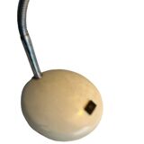 White table lamp / vintage space age desk lamp