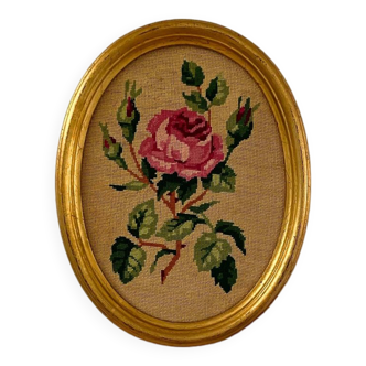 Cadre canevas rose