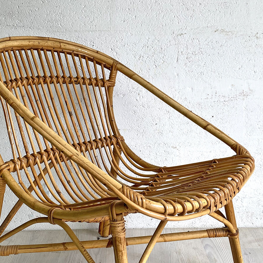60's vintage rattan chair