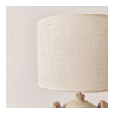 Jug lamp and ecru woven jute