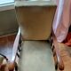 Lot of 2 olive green velvet armchairs.