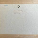 Watercolor painting attr. G. GIRARDOT (1856-1914) "Old river at Pesmes"