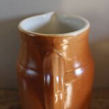 Vintage Glazed Stoneware Carafe by Digoin