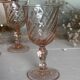 Lot de 8 verres à liqueur vintage Rosaline