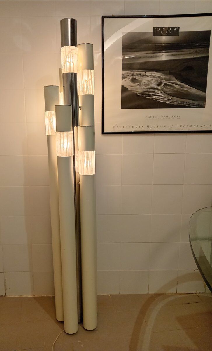 Lampadaire Vanessa par Angelo Brotto pour Esperia, années 1970.