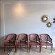 4 'Faux Bamboo' Dining Chairs Italian Giorgetti