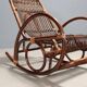 Vintage bamboo rocking chair, design, Italy, 1970s