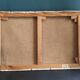 French vintage oil painting on canvas of a mine, signed M. L. Bertin Eustache