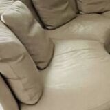 Modular leather sofa