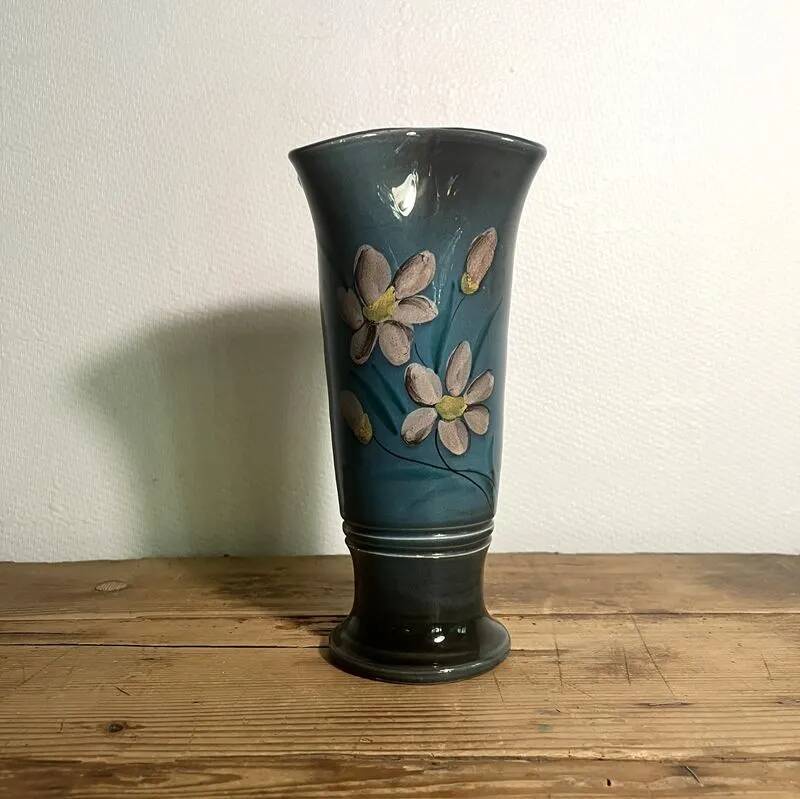 Vintage glazed ceramic vase