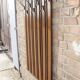 Vintage wall dressing coat hanger in Teck and Steel, Denmark, 1950s