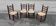 4 brutalist chairs in turned wood and straw