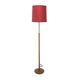 Scandinavian metal and vinyl floor lamp, Sweden, 1950s