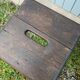 2 antique wooden workshop stools