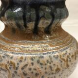 Belgian flamed salt-glazed stoneware pitcher by Pitot