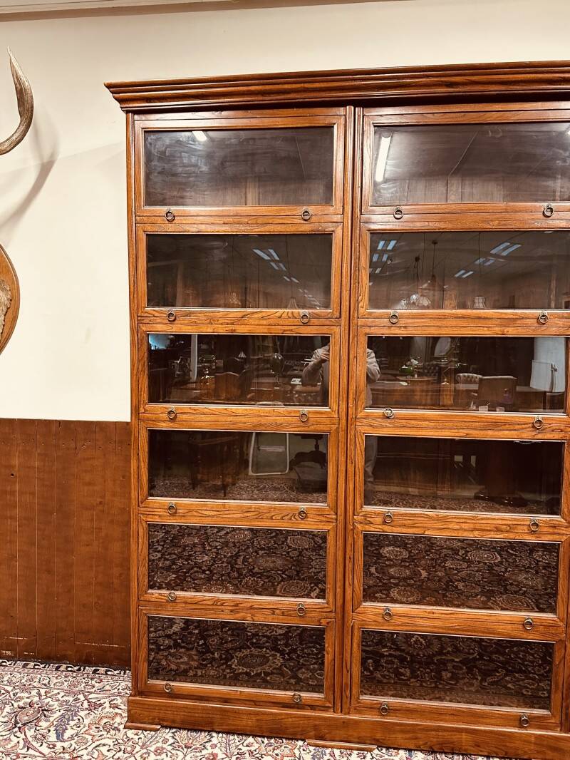 Large Classic English Globe Wernicke Bookcase