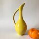 Vintage yellow ceramic decanter