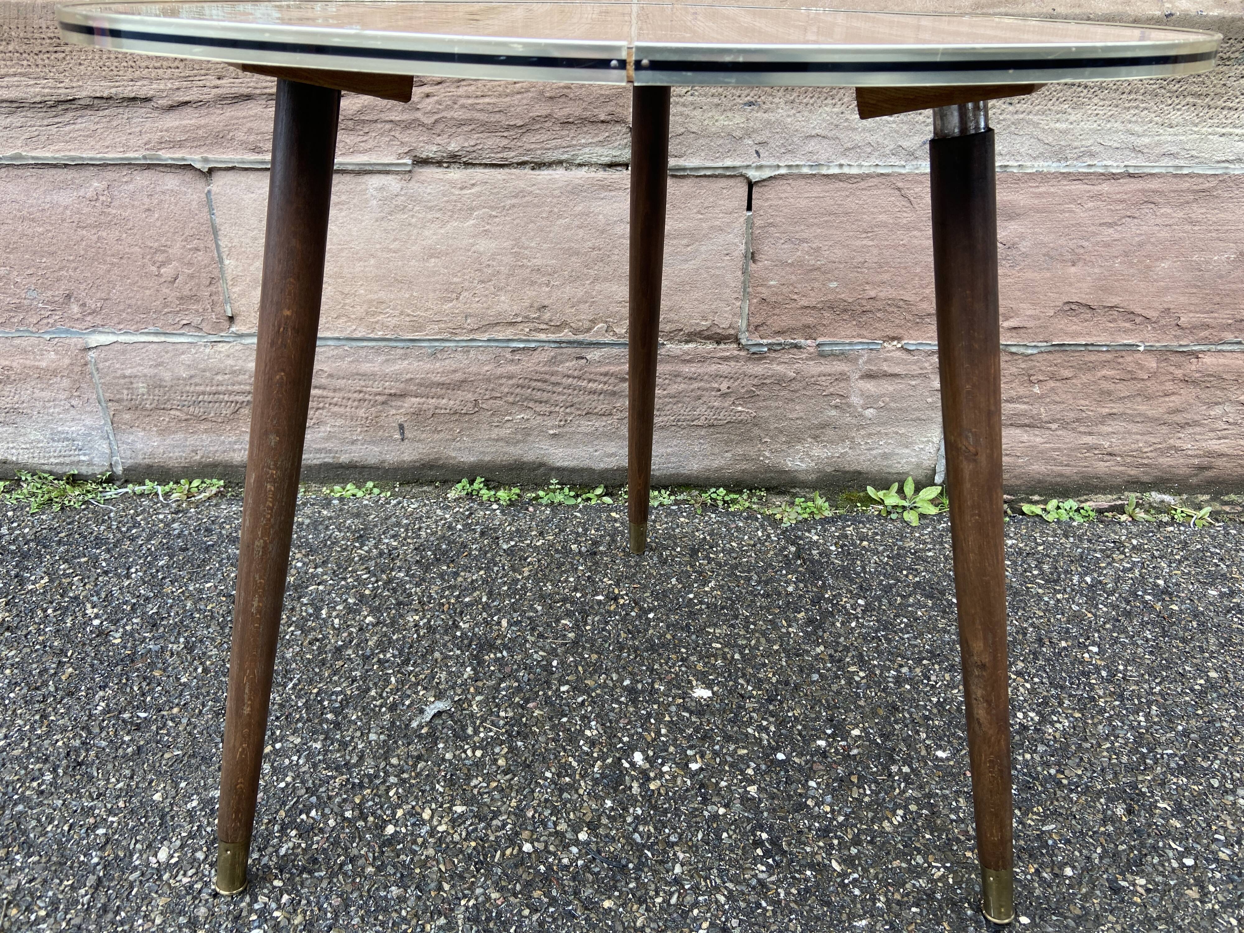 Vintage French Formica cocktail coffee table 1960 bohemian decor