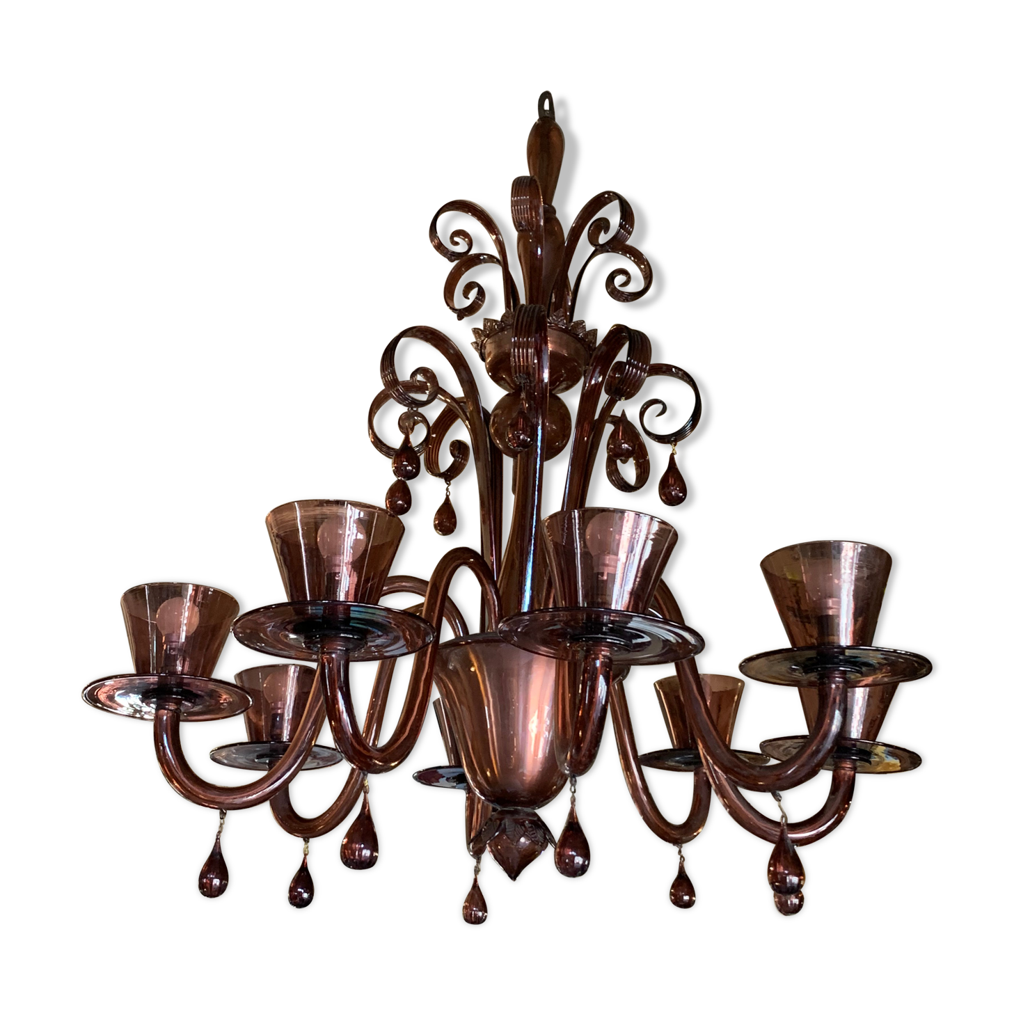 Venitian chandelier with cups 8 fires 120 cm