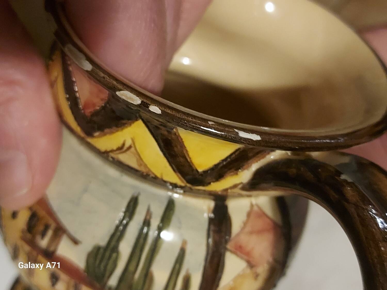 2 earthenware jugs from Lugano