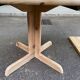 Table à manger ronde décapée extensible Rainer Daumiller Hirtshals Sawaerk