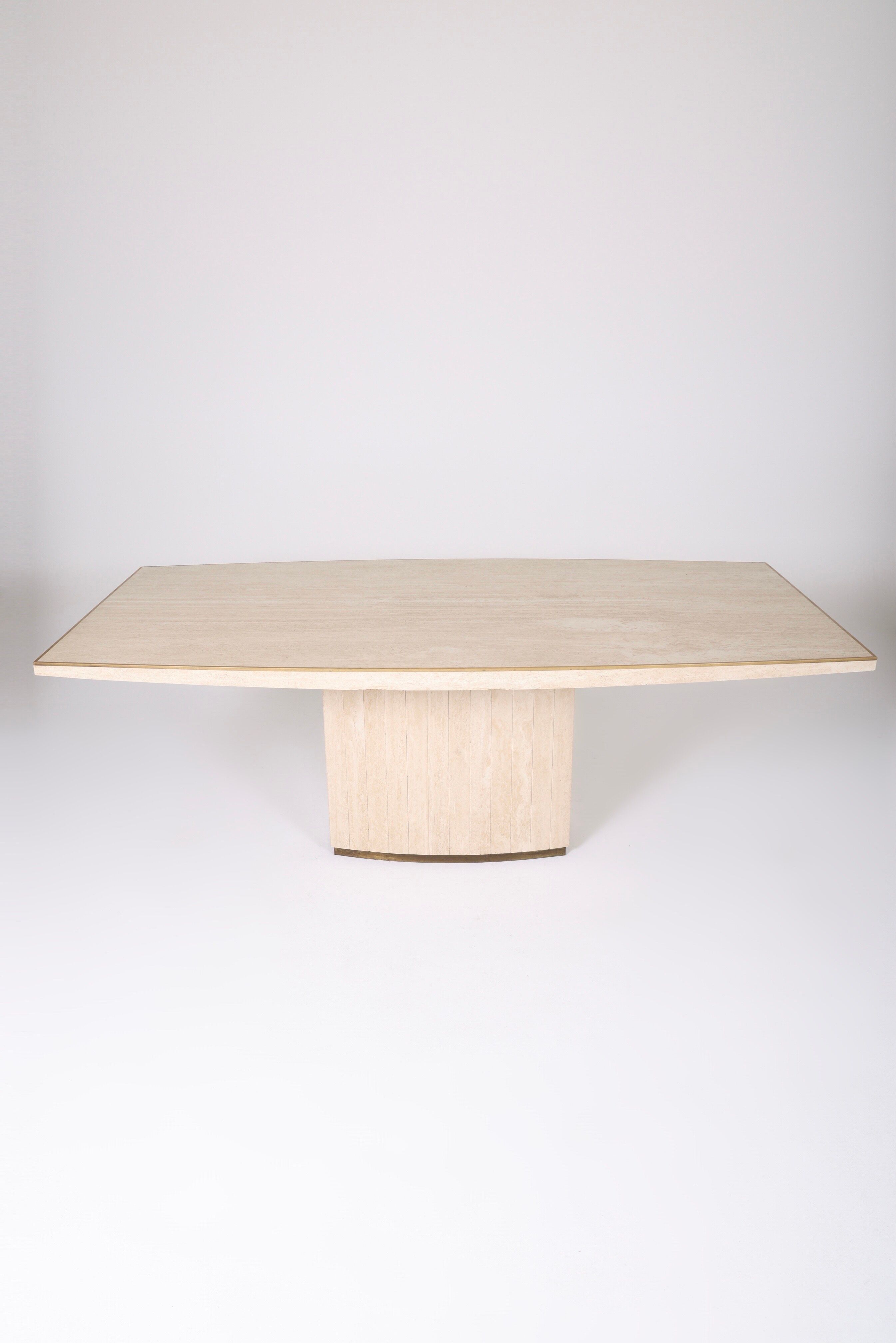 Travertine dining table, 1970s