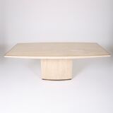 Travertine dining table, 1970s
