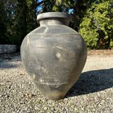 Ancient terracotta pottery jar from the 19th century