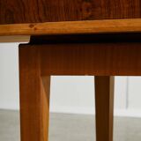 Rosewood and Teak Low Sideboard with Sliding Doors, 1960s