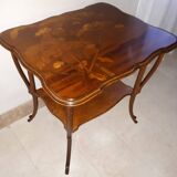 Gallé Art Nouveau Table with Cradle Decor