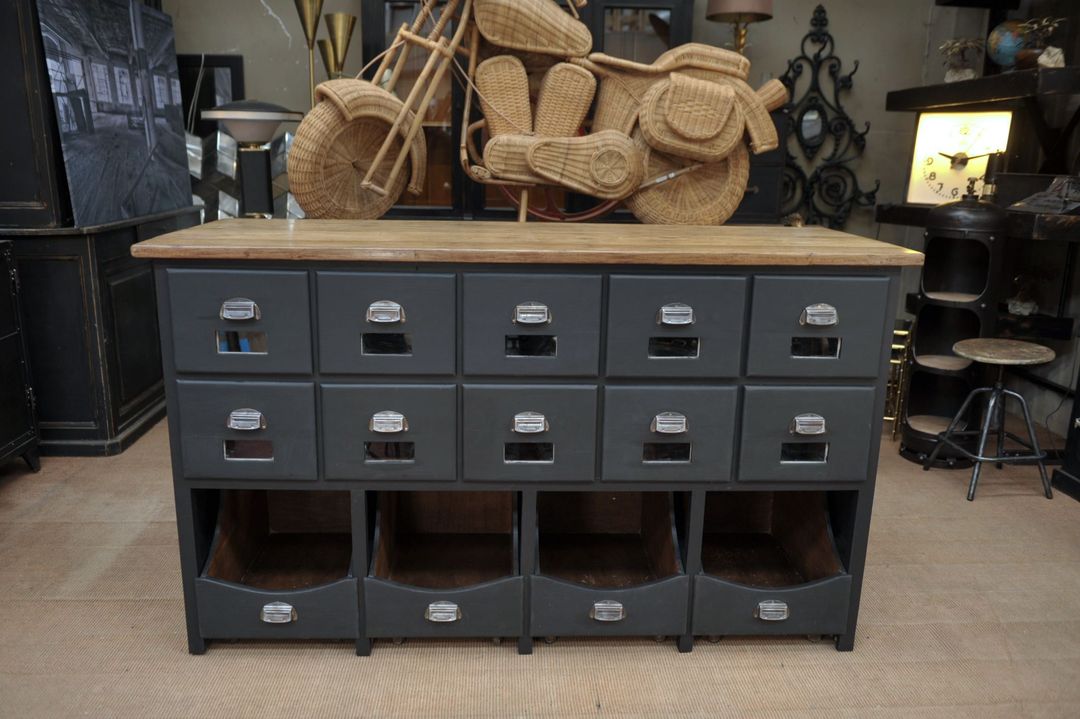 Commercial furniture in fir with drawers 1930