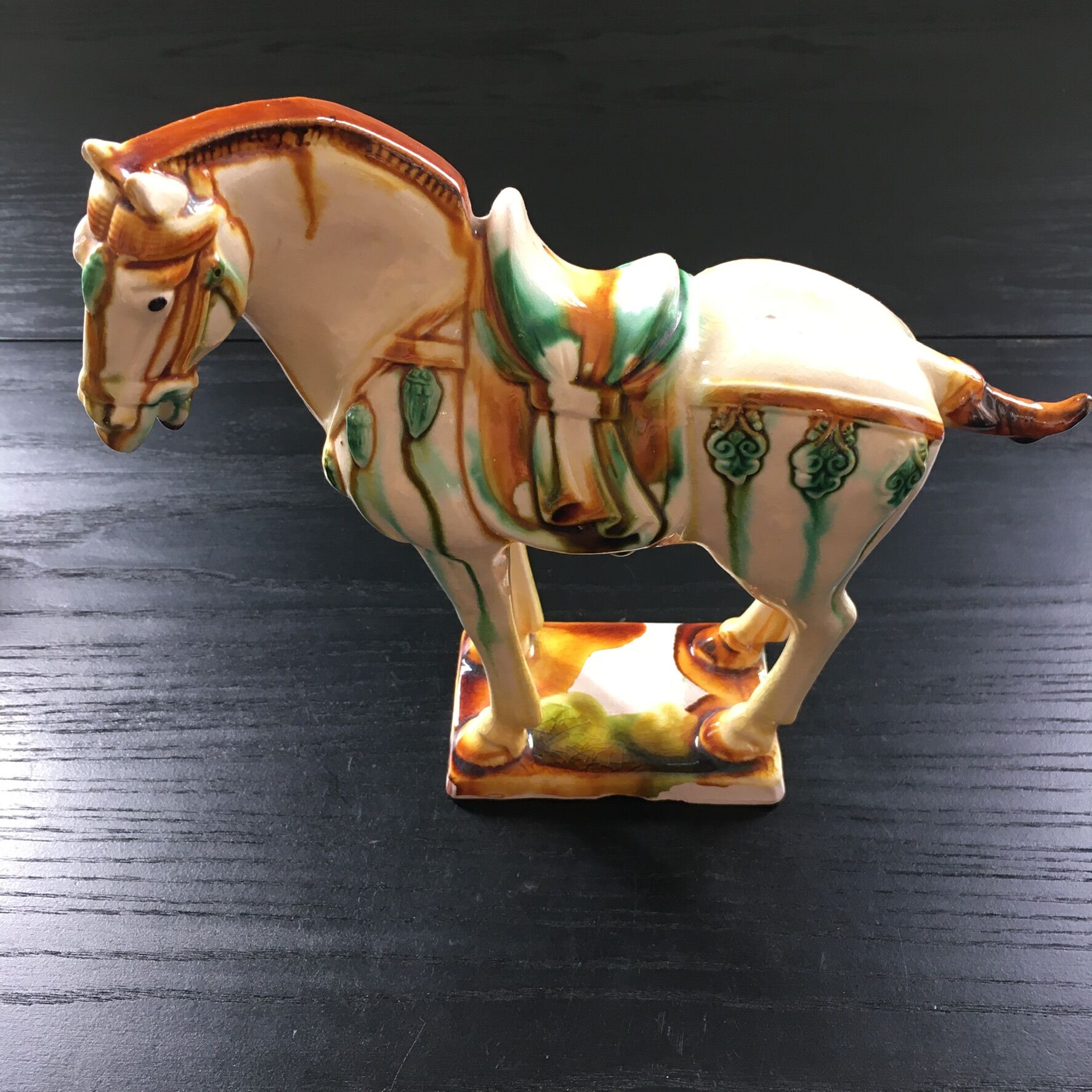 Pair of ceramic horses