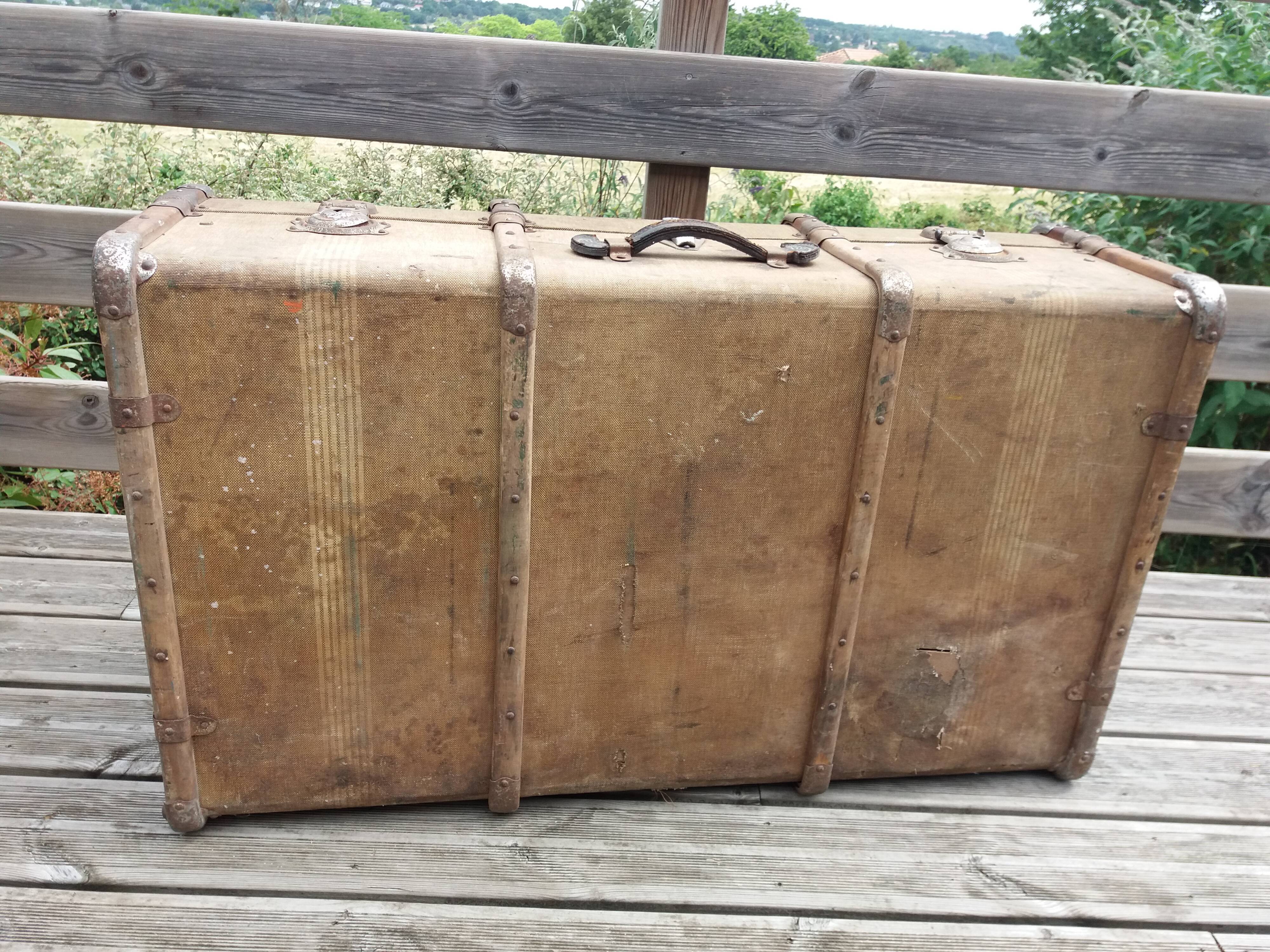 Old travel trunk