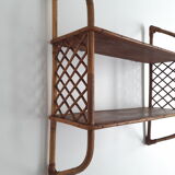 Vintage rattan floor