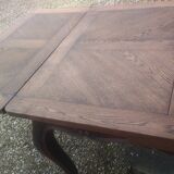 Louis XV style oak table with extension
