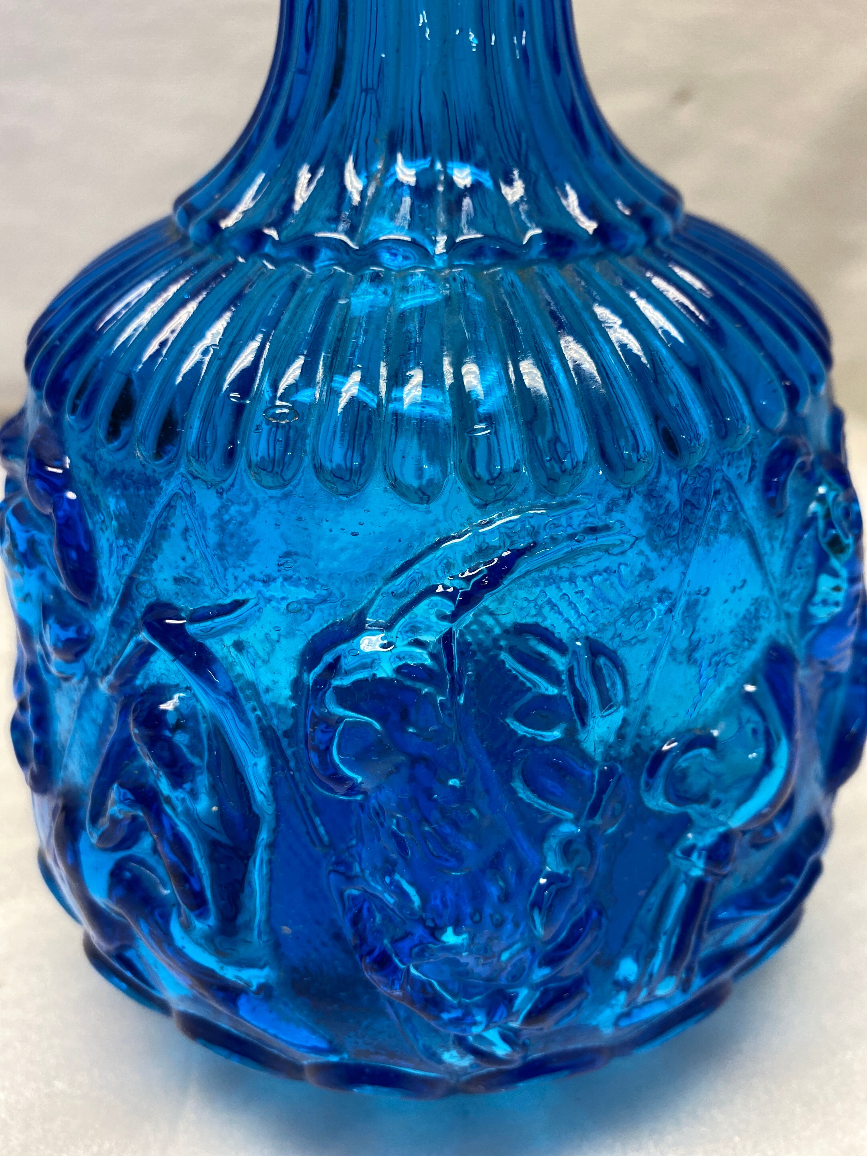 Vintage blue carafe