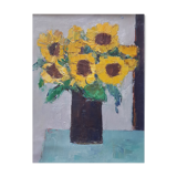 Nagao Usui painting: "Sunflowers"