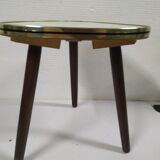 Formica tripod rests plant holder - white - vintage