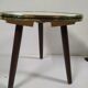 Tripode en formica repose plante - blanc - vintage