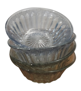 Lot De 4 Ramequins En Verre Transparent - Occasion Bon état
