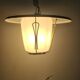 Vintage suspension sheet brass opaline glass