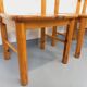 Set of 4 armchairs in pine from the 60s and 70s