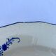 Set of 4 Bleu de Tournay iron earth plates