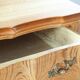 Vintage Mid-century Baroque Style Danish High Boy Brutalist Dresser 1960s