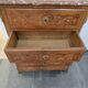 Louis XV chest of drawers in marquetry and gilded bronze - Marble top