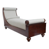 Mahogany neoclassical daybed, 19th c.