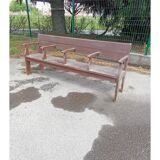 Banc d'église 4 loges en bois