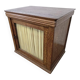 Vintage deep wooden display cabinet / mini cabinet